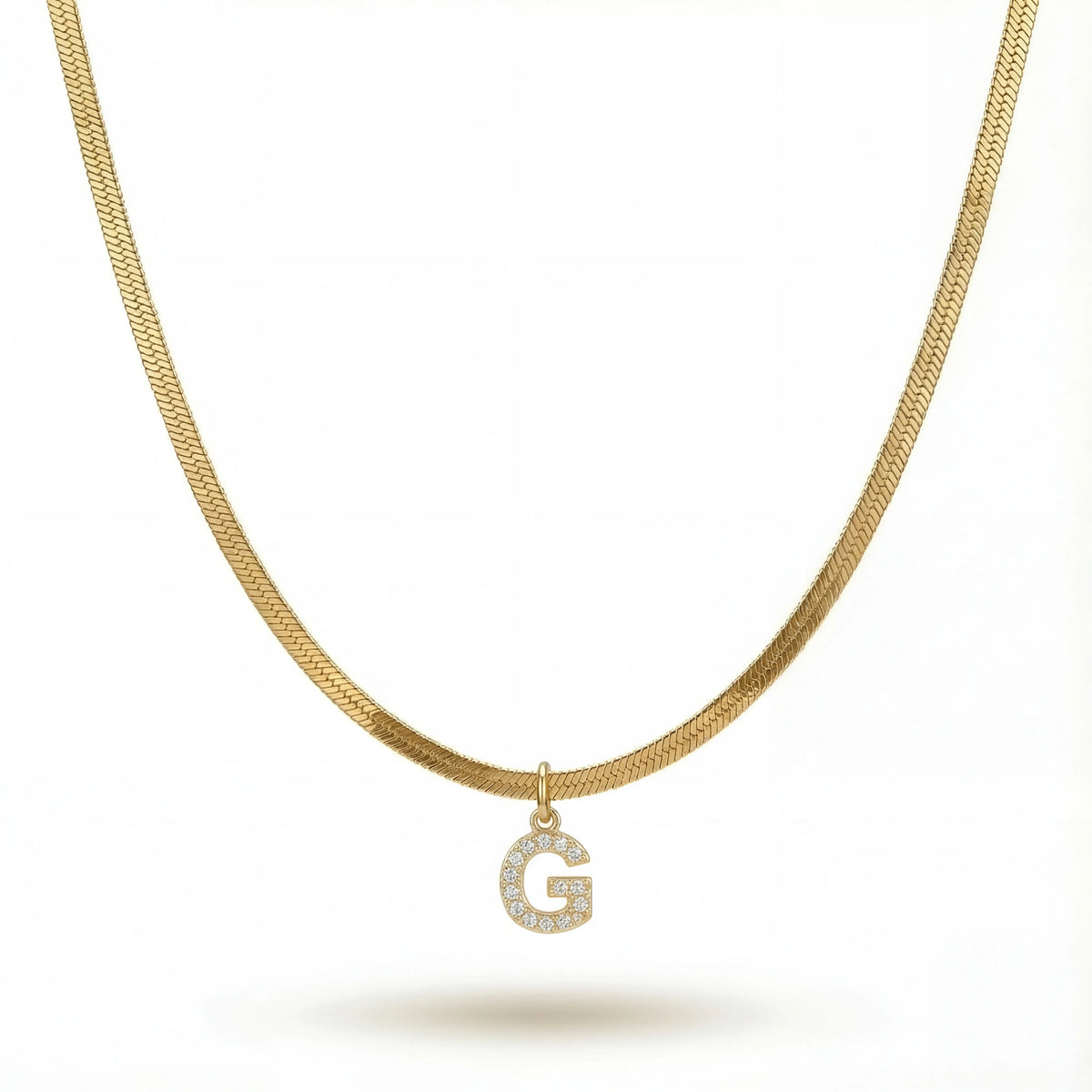 Pavé Initial Necklace