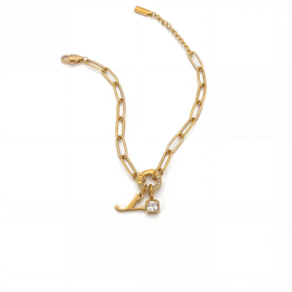 Pulsera de Dijes con Inicial