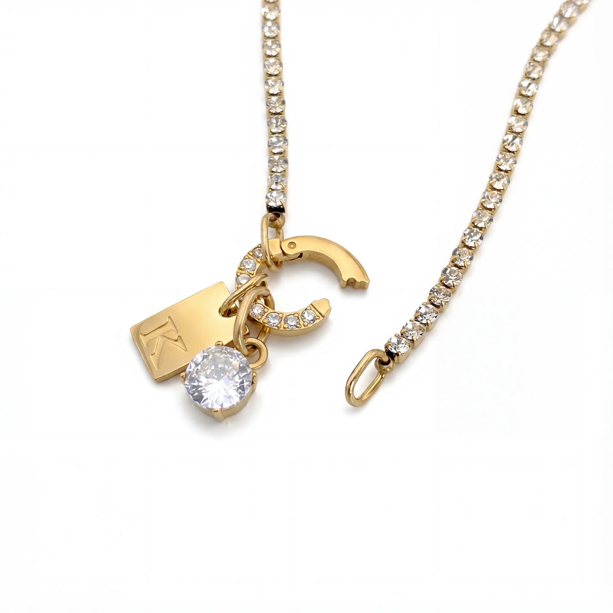 Soléa Carabiner Initial Necklace