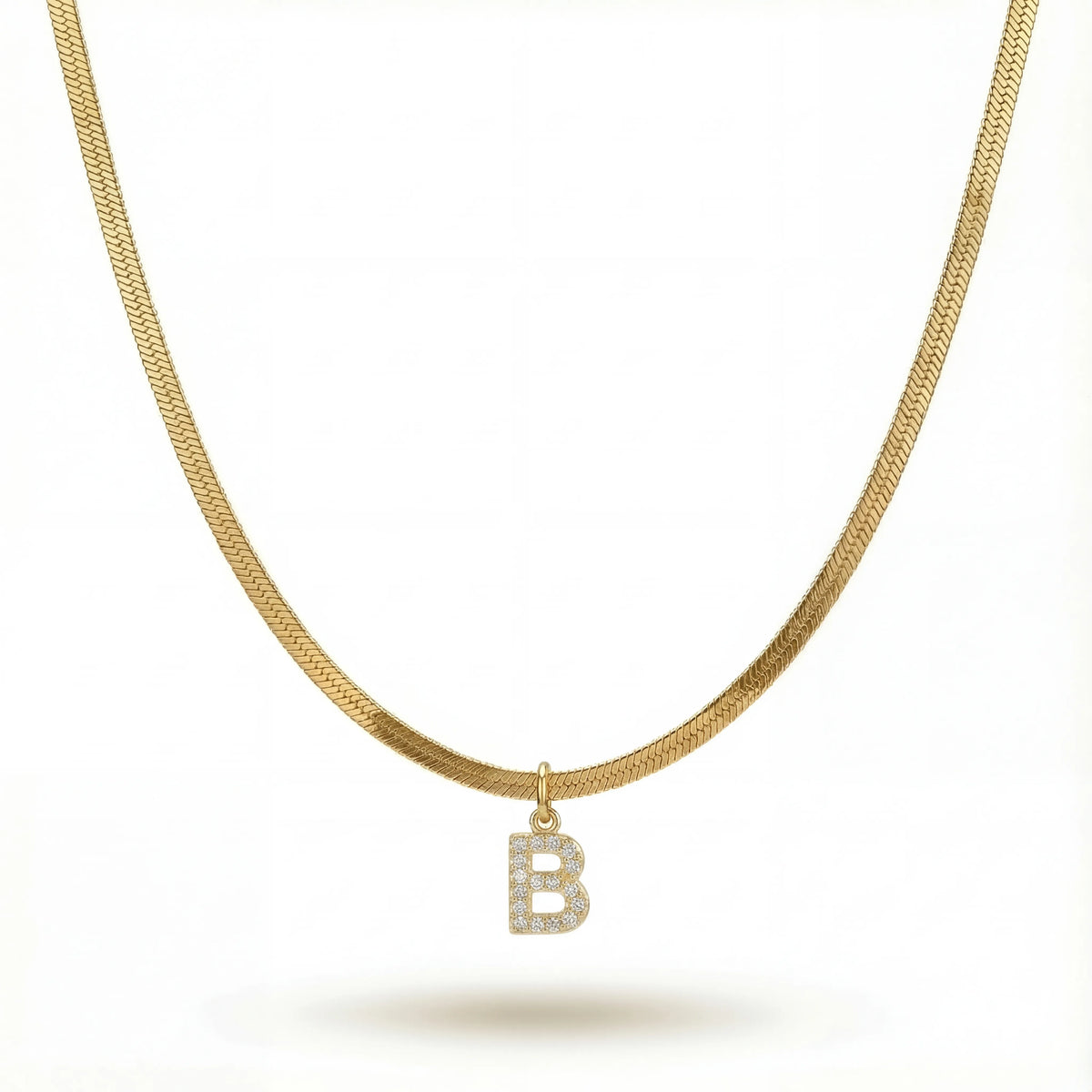 Pavé Initial Necklace
