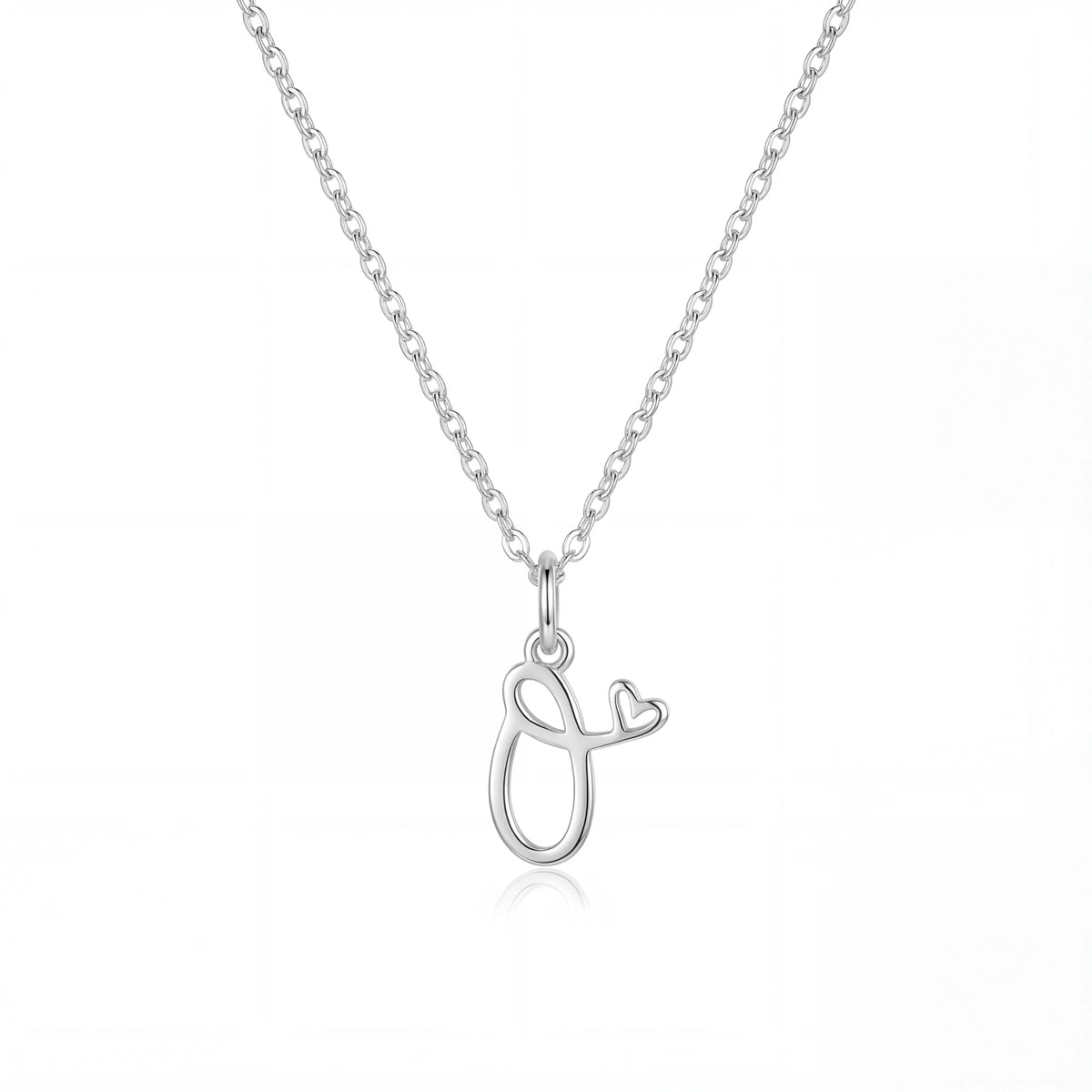 Cursive Letter Charm Necklace