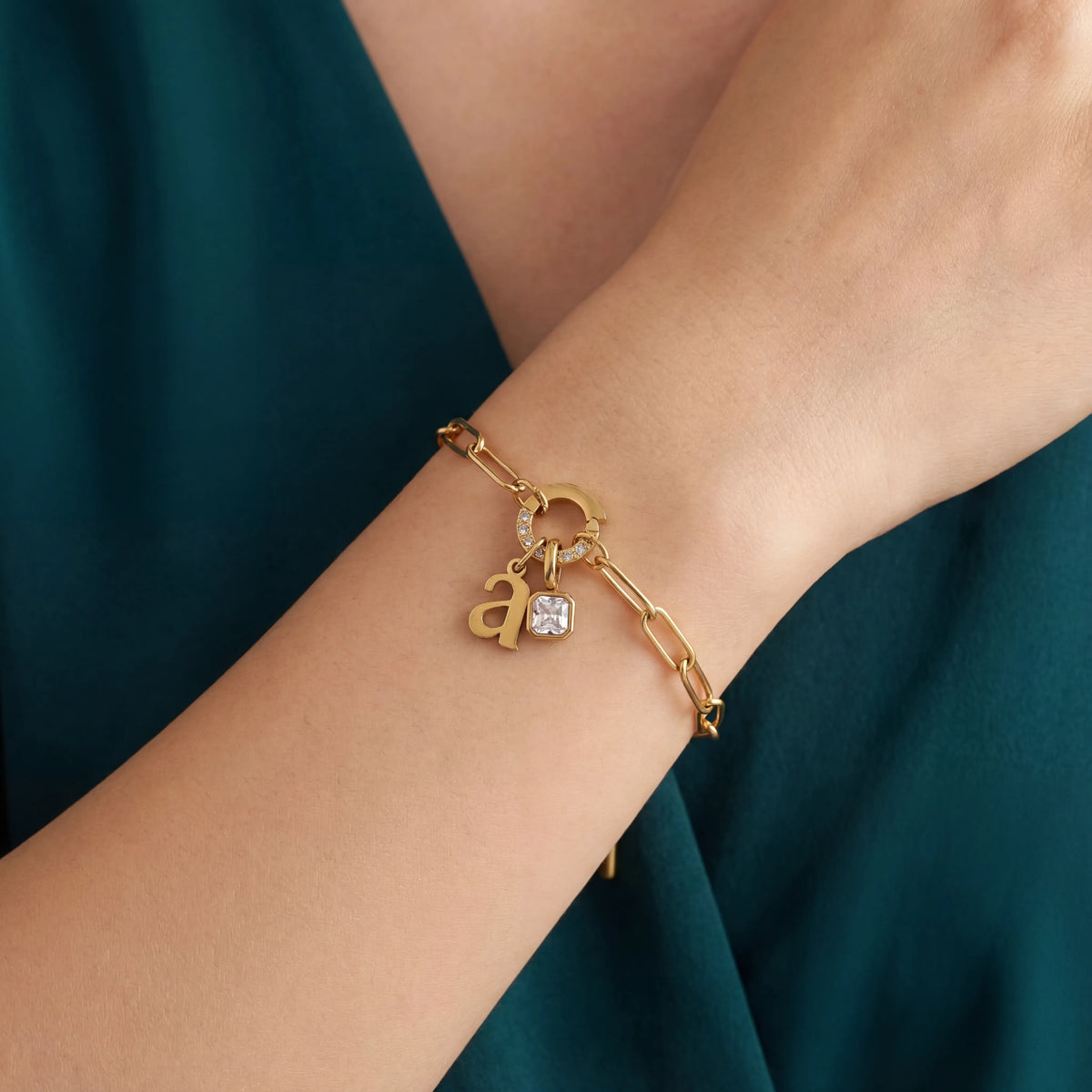 Initial Charm Bracelet