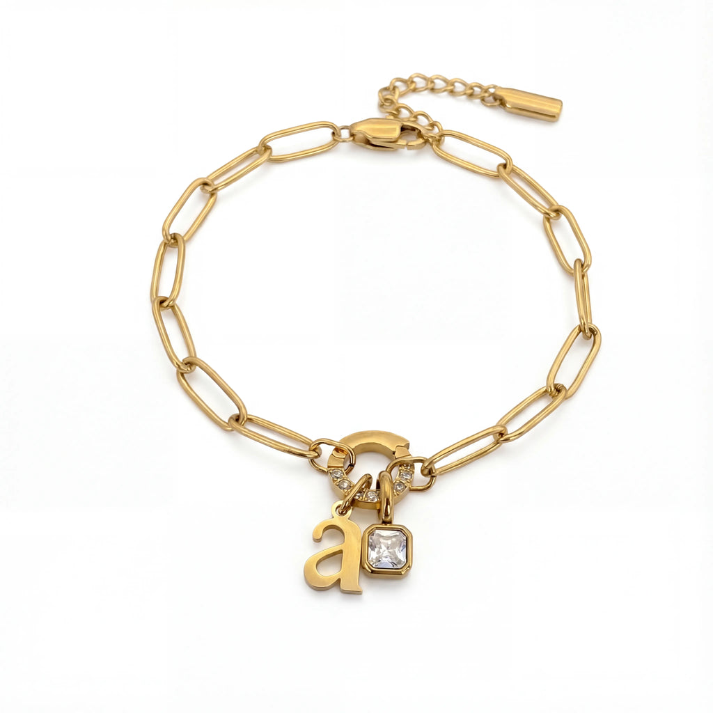 Pulsera de Dijes con Inicial