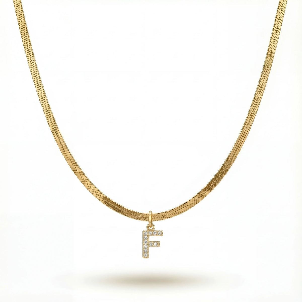 Pavé Initial Necklace