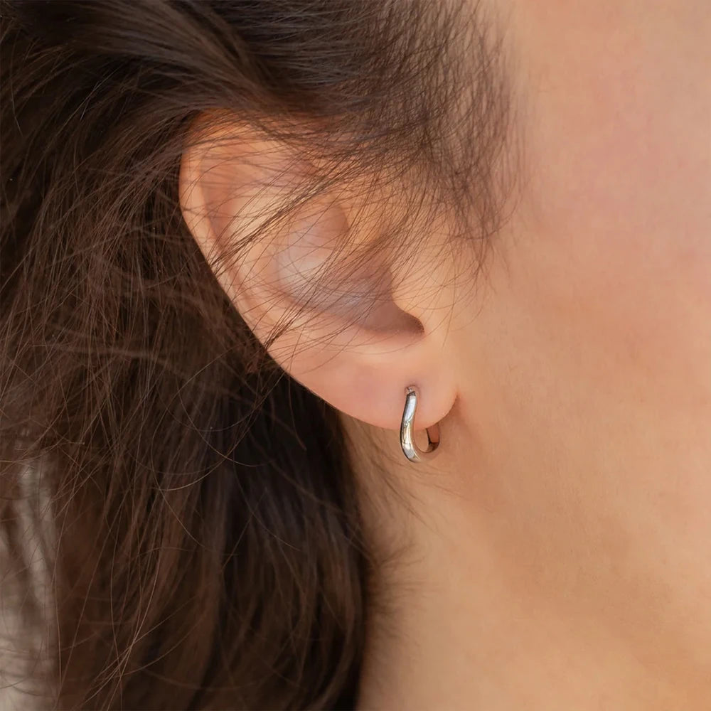 Chunky Hollow Hoop Earrings