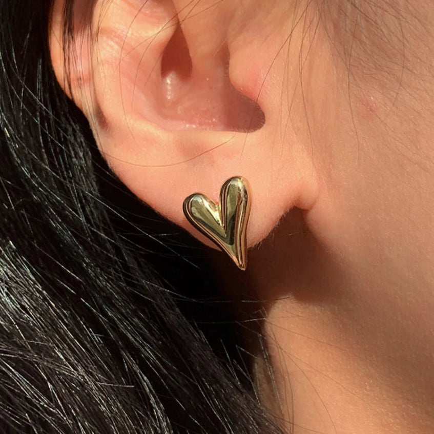 Heart Stud Earrings