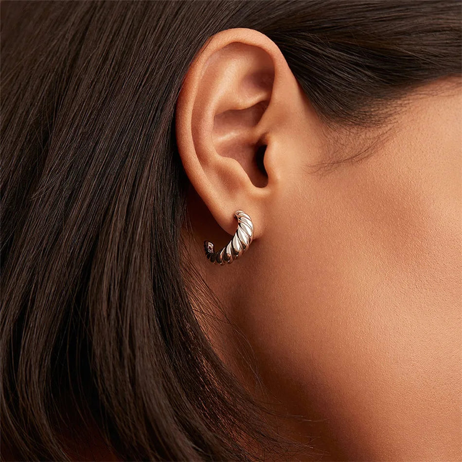 Twisted Hoop Earrings