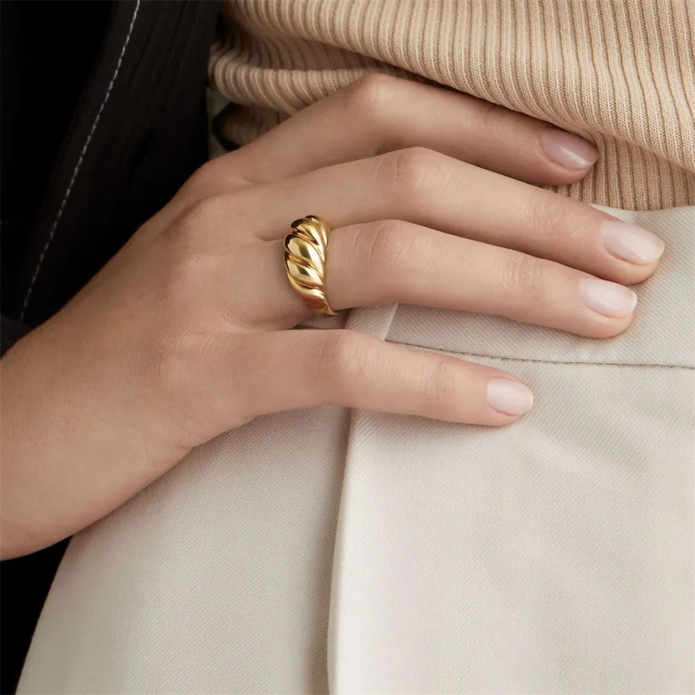 Twisted Dome Ring