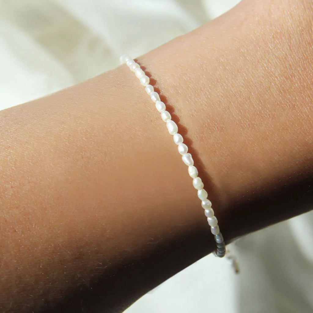 Pulseira de Contas de Pérola