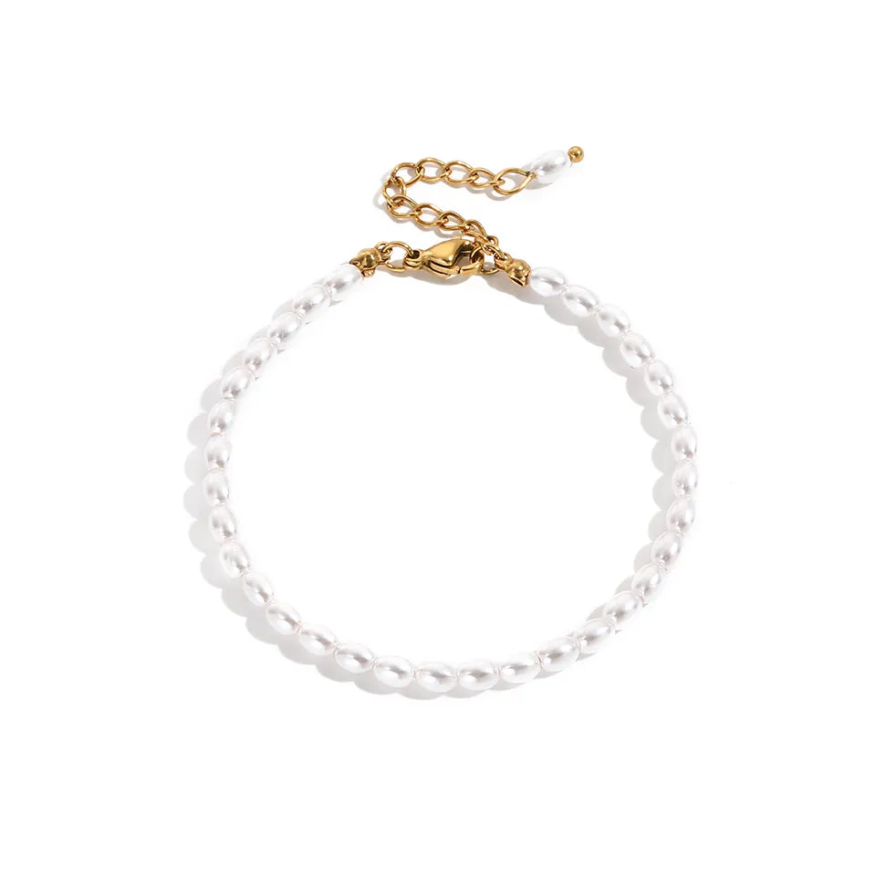 Pulseira de Contas de Pérola