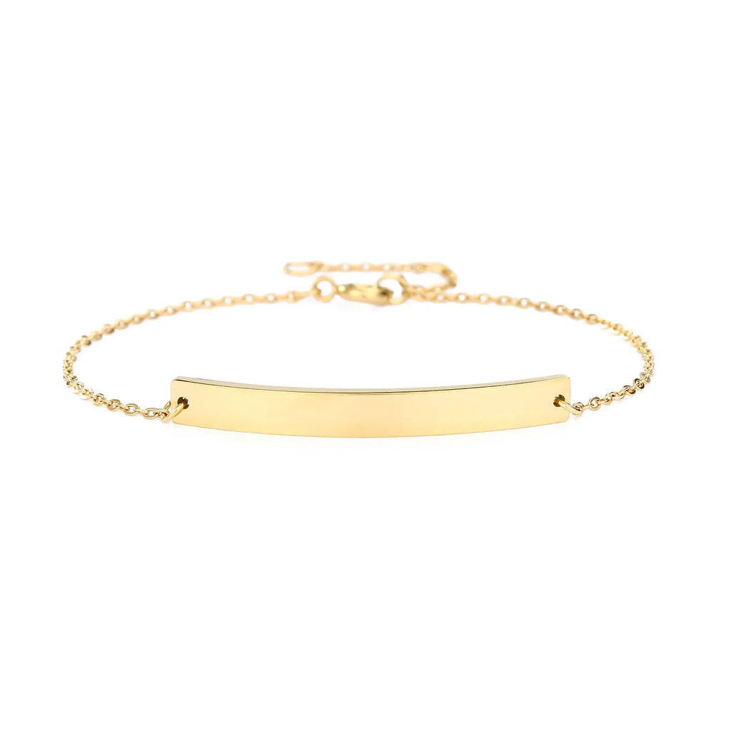 Bracciale con targa personalizzata