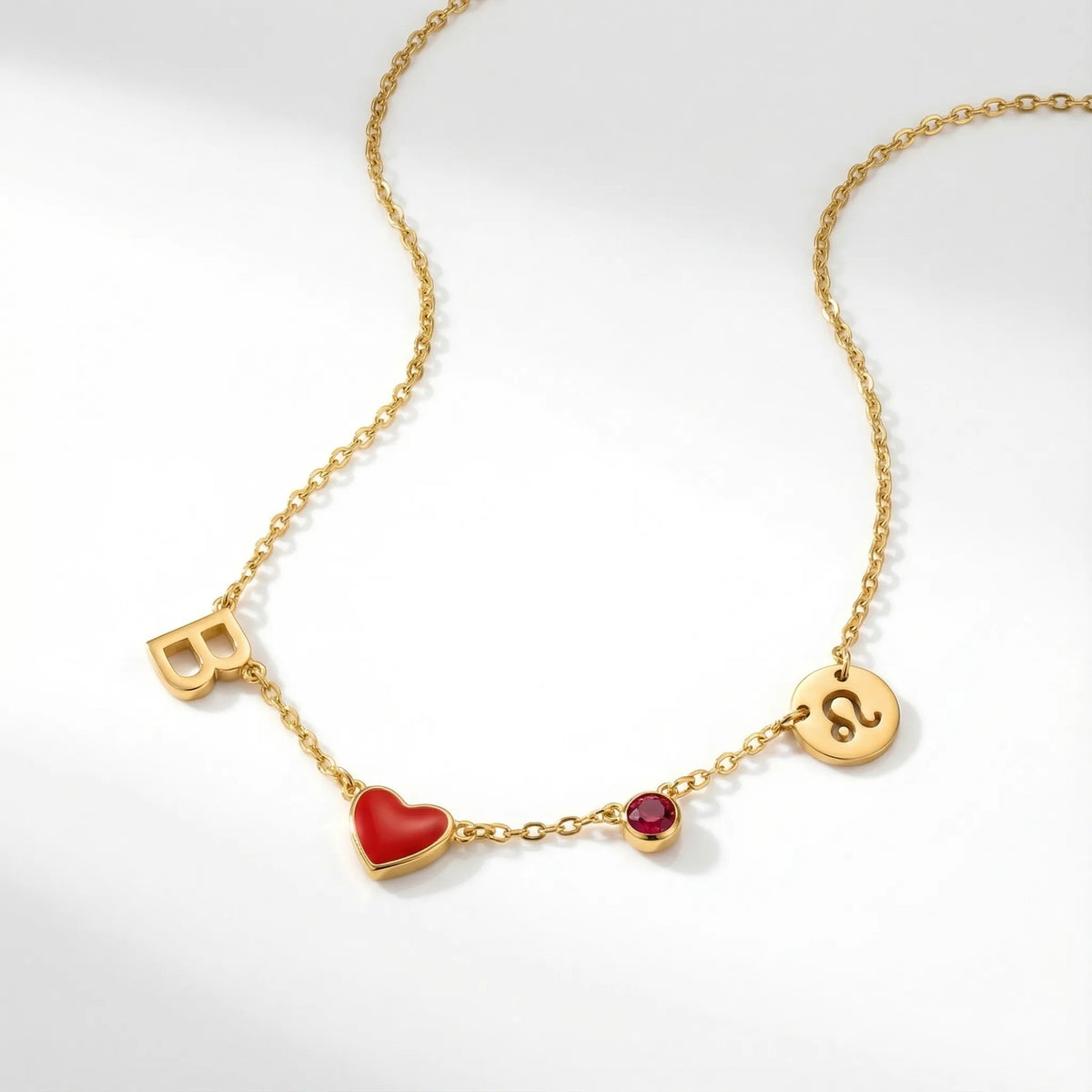 Initial Heart Necklace