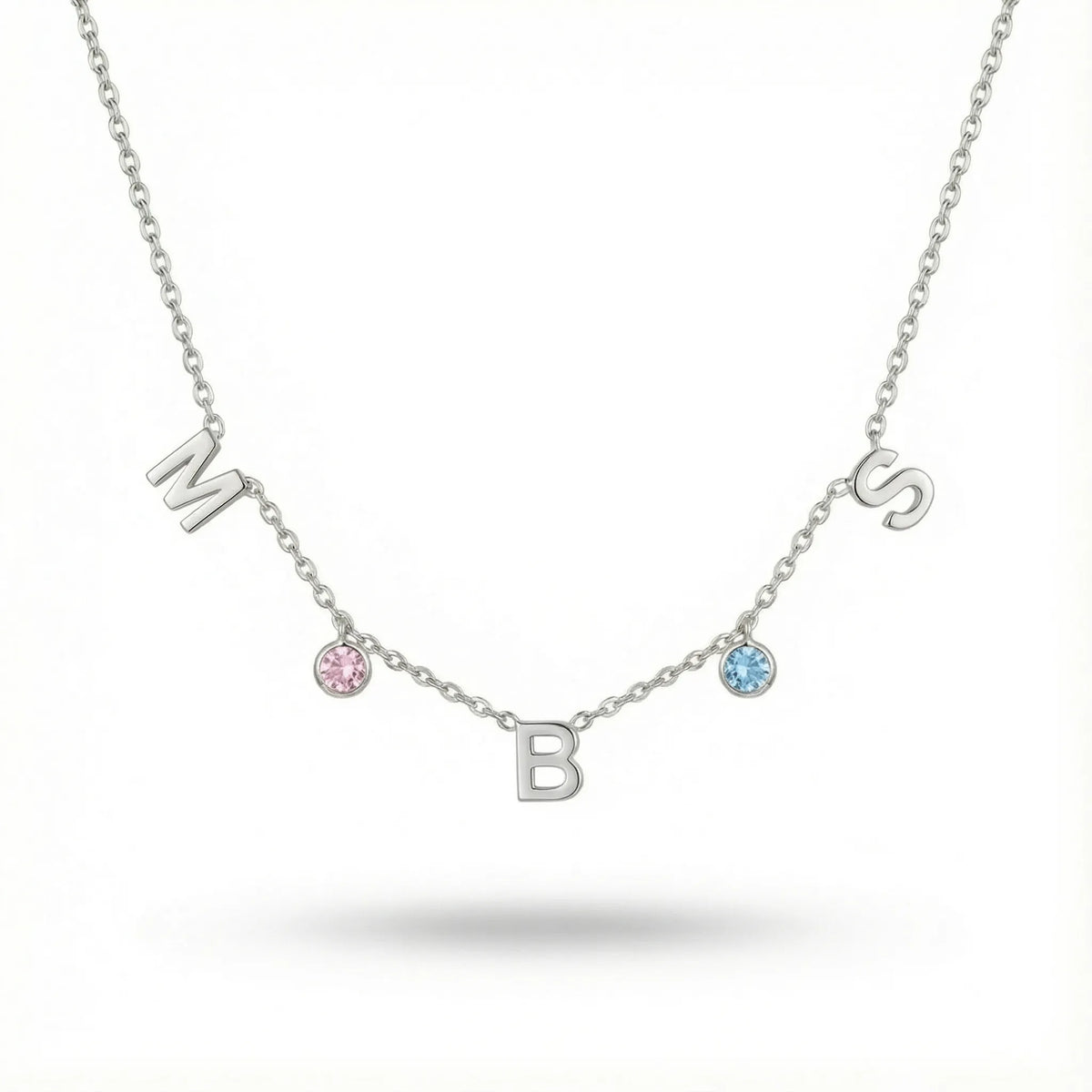 Birthstone Letter Necklace