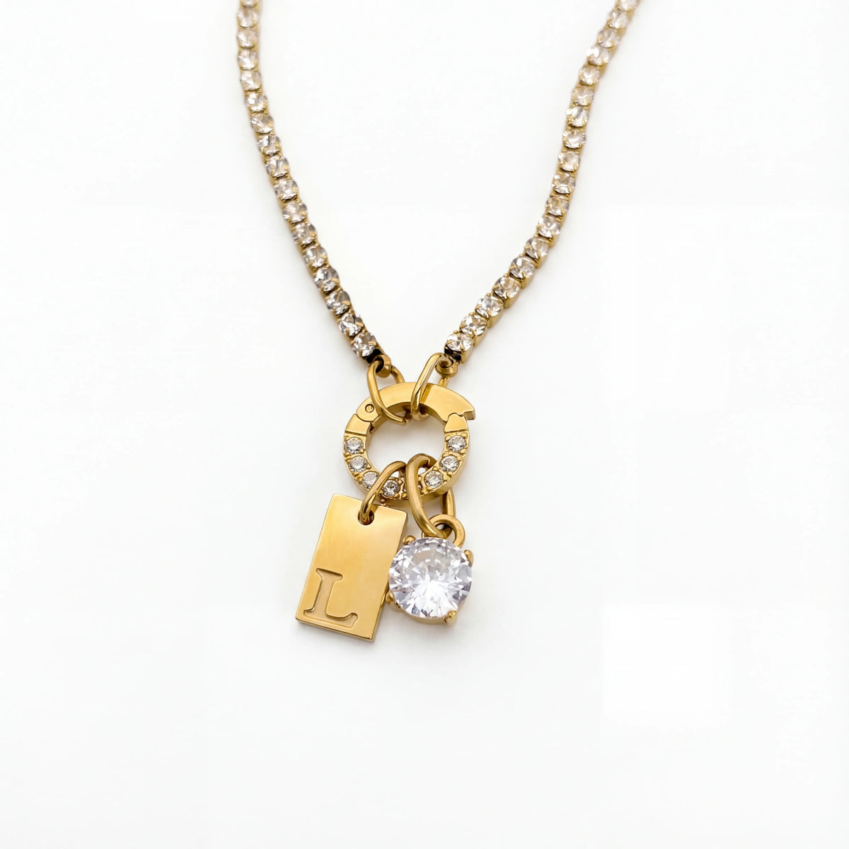 Collana con moschettone iniziale Soléa