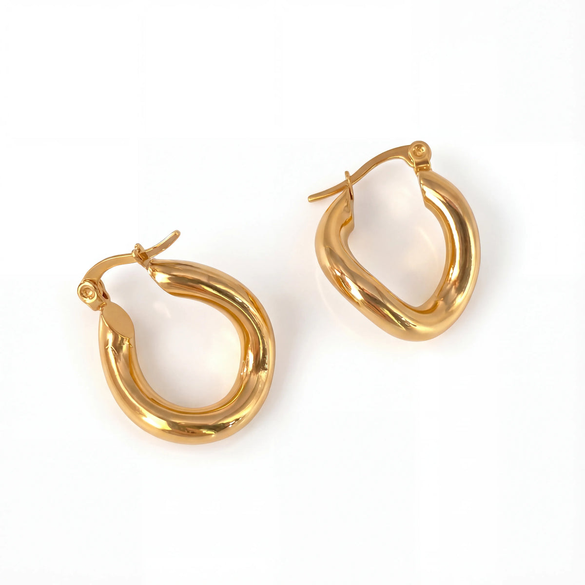 Chunky Hollow Hoop Earrings