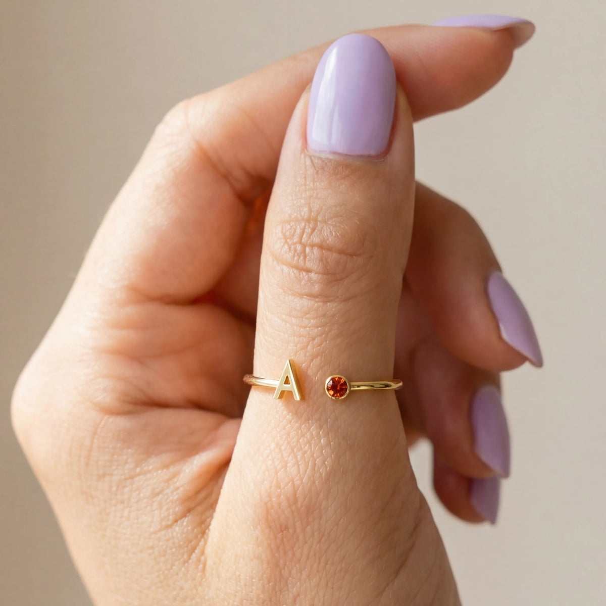 Anel Personalizado com Inicial